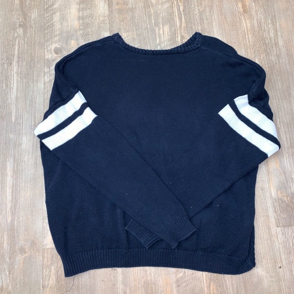 Brandy Melville Sweaters - Navy Blue Brandy Stripped Sweater